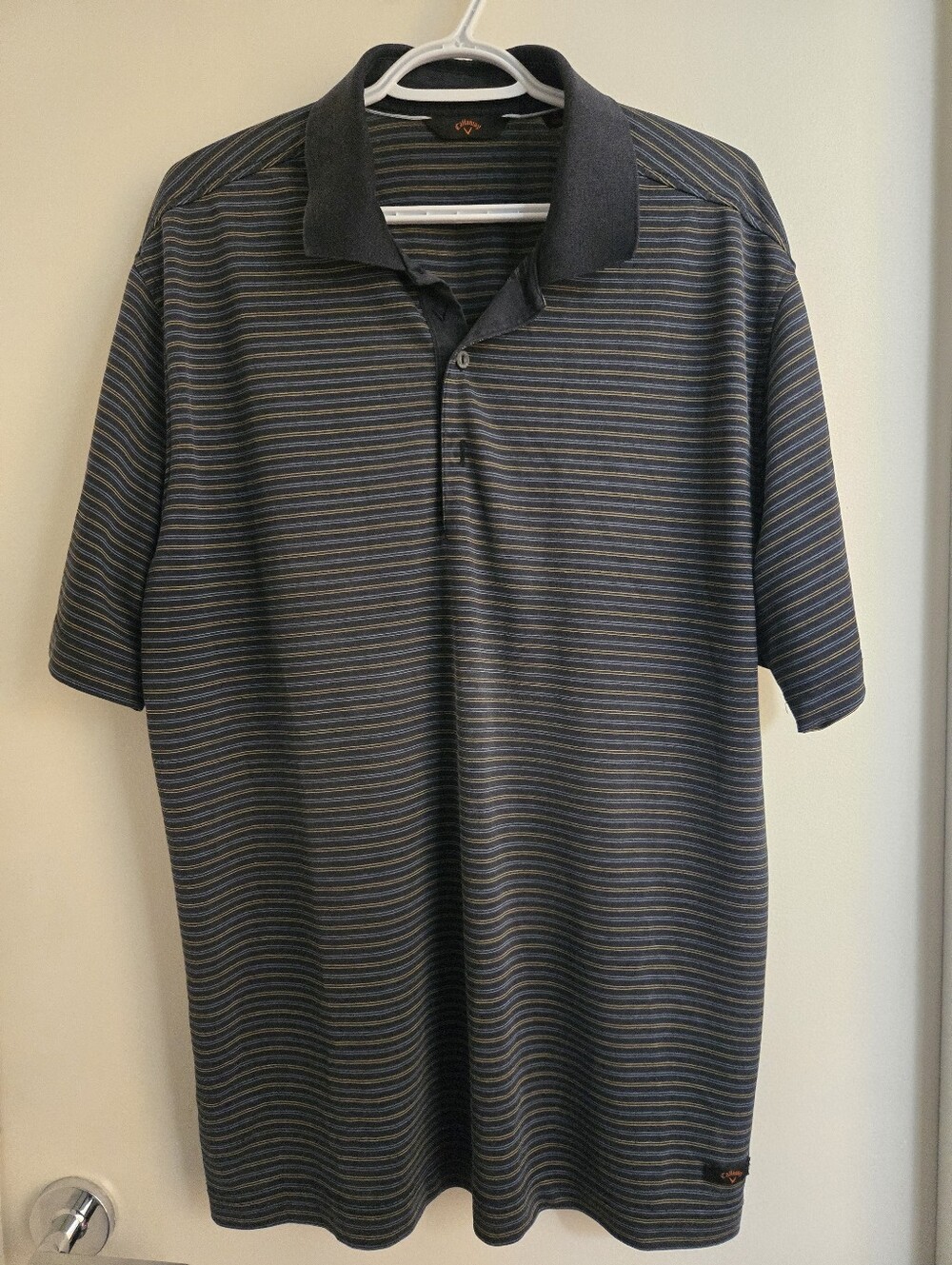 Mens Callaway Striped Golf Polo - XL
